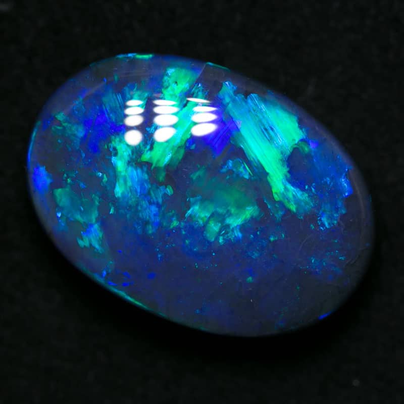 5.93 ct black opal 15x11x5.5mm