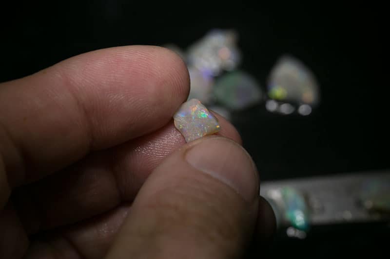 55 ct 16pc rough opal parcel for intermediate cutters
