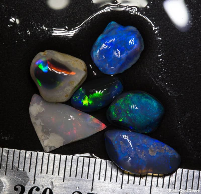 6 opal rubs 10.74ct