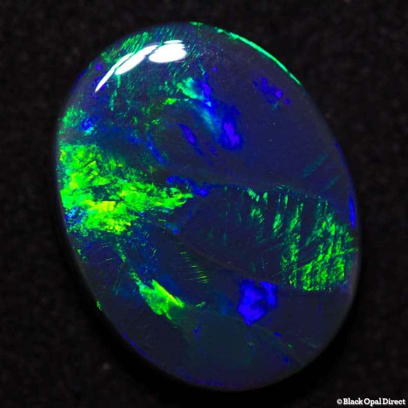 6.02 ct black opal 16x12.5x4mm