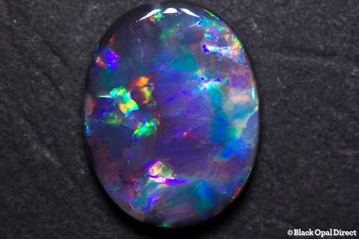 6.03 ct gem black opal 16x13x4mm