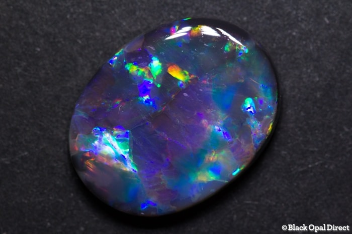 6.03 ct gem black opal 16x13x4mm