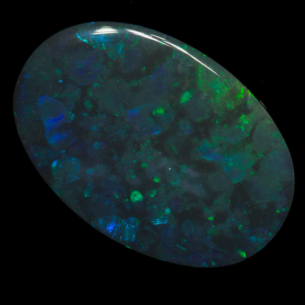 6.31 ct black opal 21.7x14.9x2.7mm