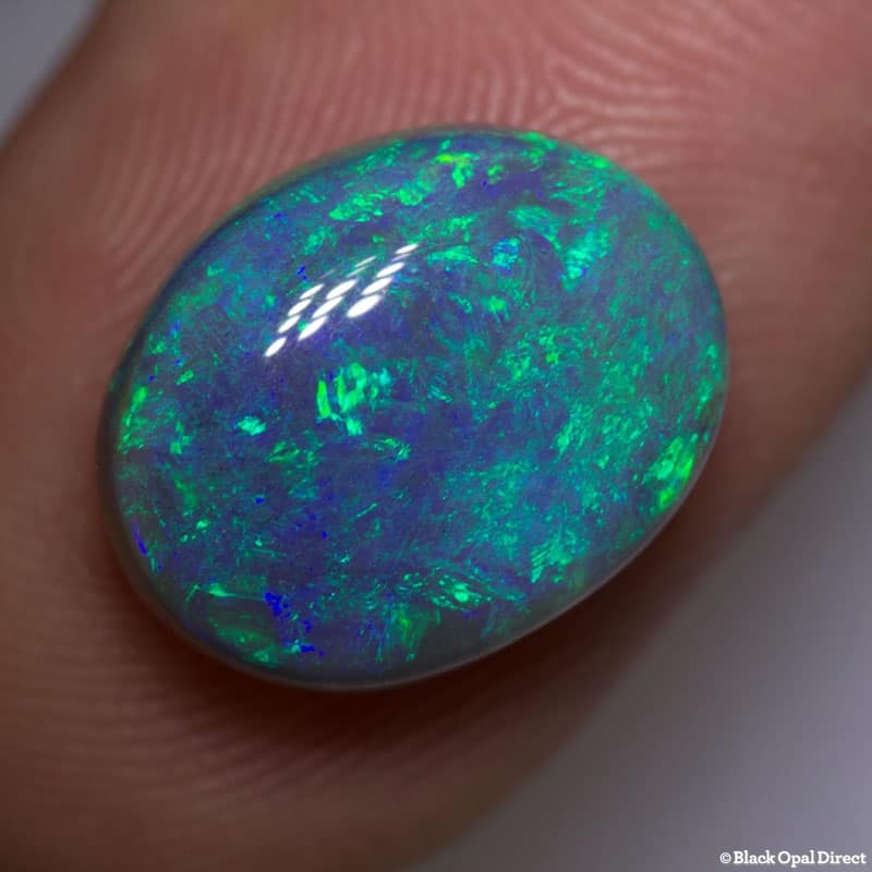 6.46 ct semi black opal 14x11.4x6mm