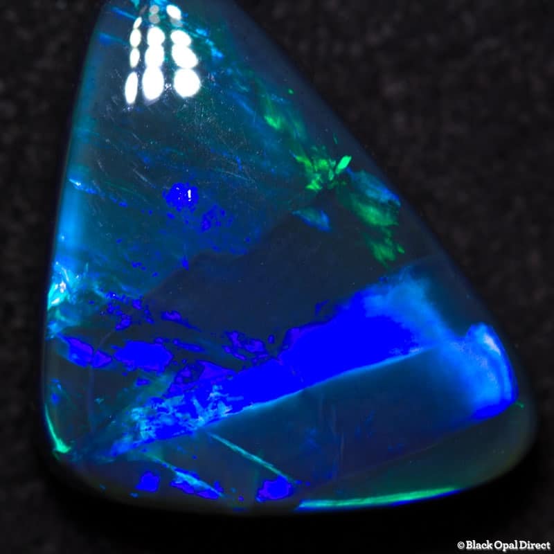 6.77 ct baroque gem black opal 17x12x4mm Roberta