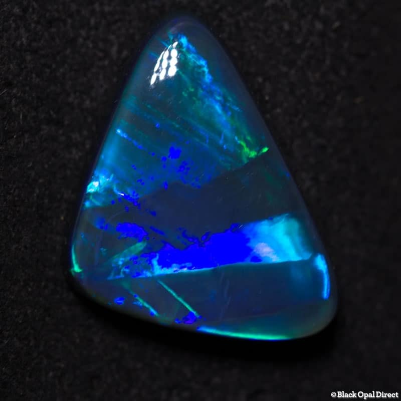 6.77 ct baroque gem black opal 17x12x4mm Roberta