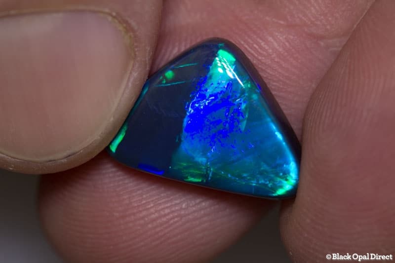 6.77 ct baroque gem black opal 17x12x4mm Roberta