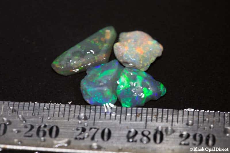 6.85 ct rough opal parcel 4 pieces