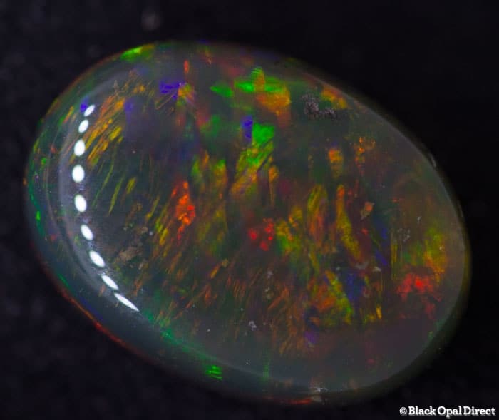 6.88 ct black jelly opal 15x12x6mm