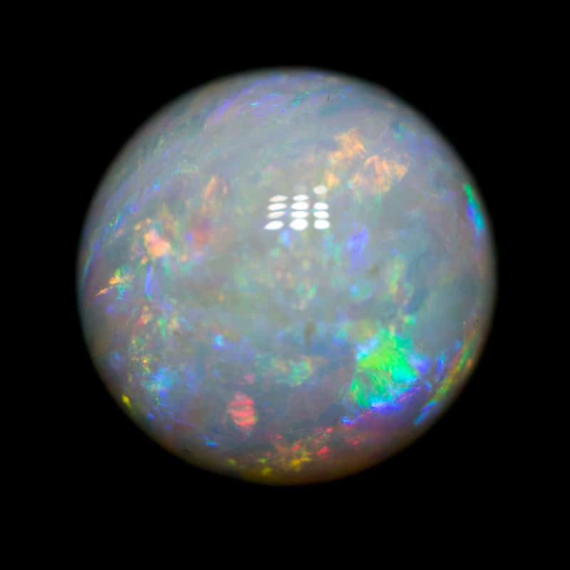 5.96 ct white opal 11.5x11.5x7mm