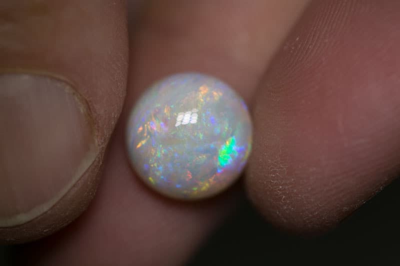 5.96 ct white opal 11.5x11.5x7mm