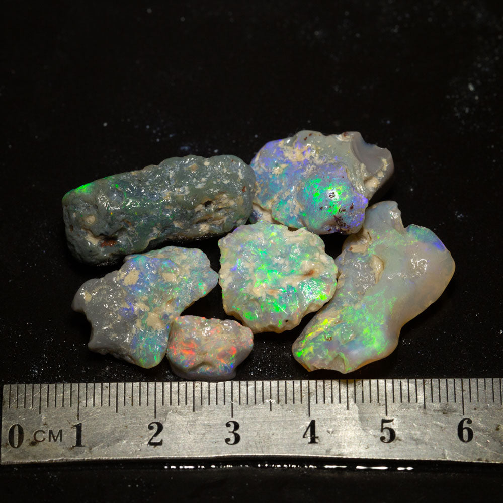 65 ct rough opal parcel 6pc