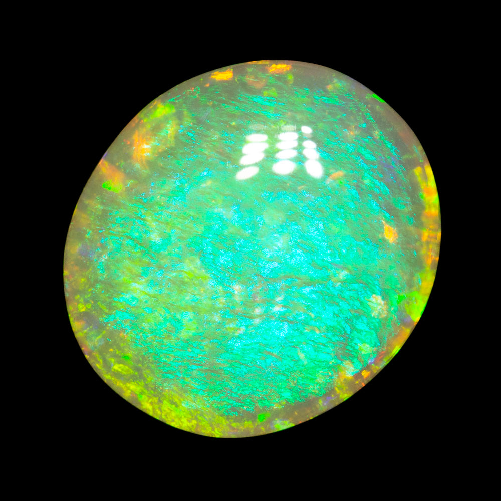7.11 ct double sided crystal opal 15x13x5mm