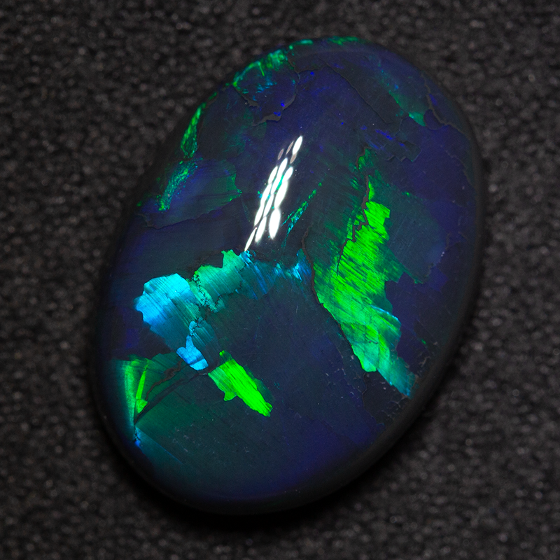 7.21 ct black opal 16x12x6mm