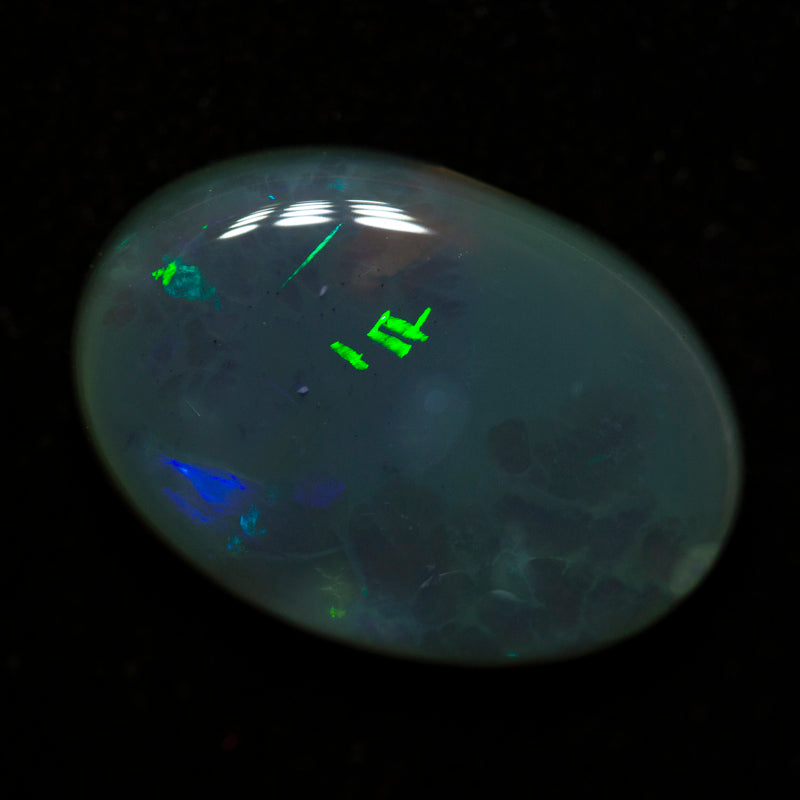 7.22 ct black opal 16.8x11.7x5.1mm