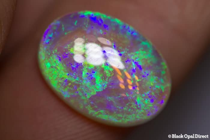 7.25 ct gem double sided crystal opal 17x12x5mm