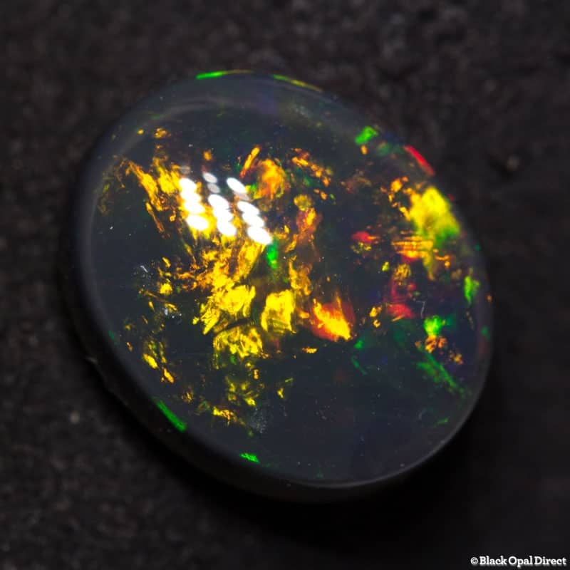 7.35 ct black opal gem 14x12x7mm