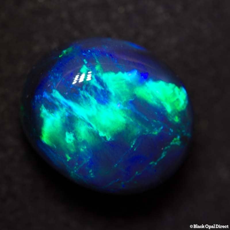 7.55 ct black opal 13x11x8mm