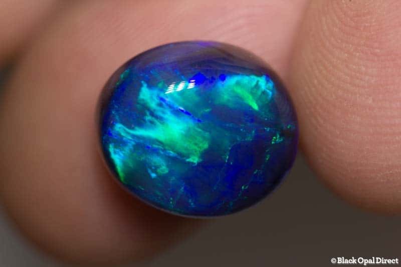 7.55 ct black opal 13x11x8mm