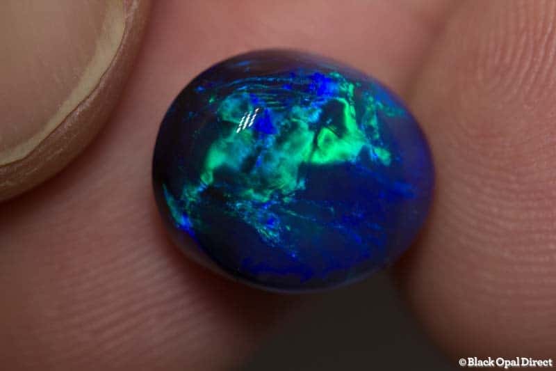 7.55 ct black opal 13x11x8mm