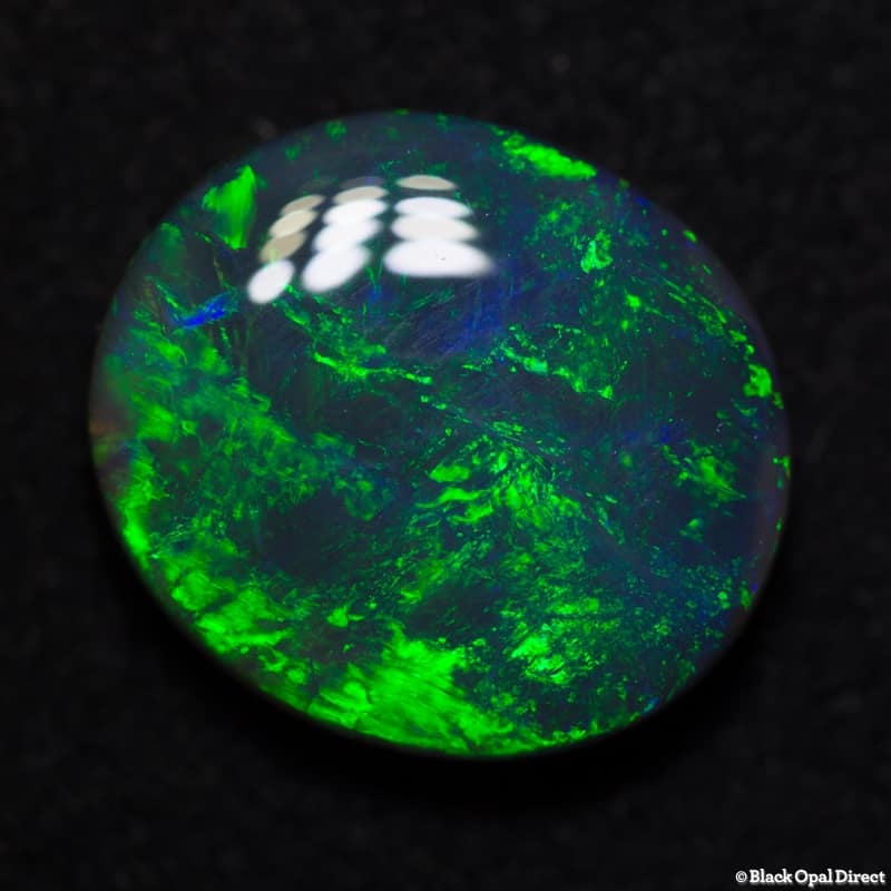 7.78ct green on black opal1