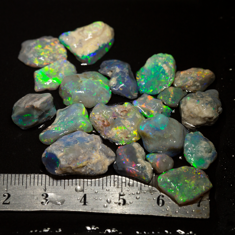 71 ct rough opal parcel 19pc