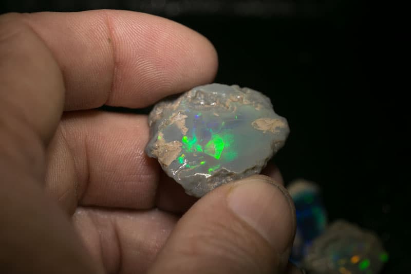 72 ct rough opal parcel 6 pc for the Intermediate opal cutter