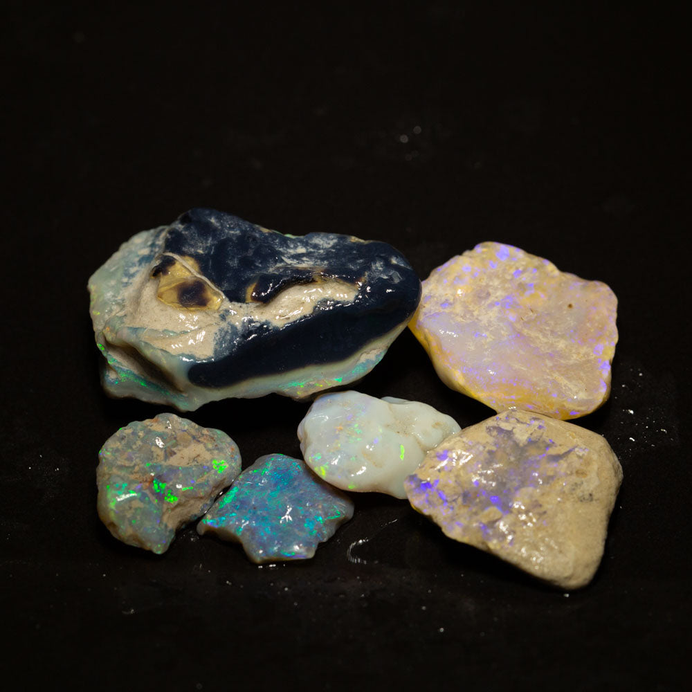 77 ct rough opal parcel 6pc