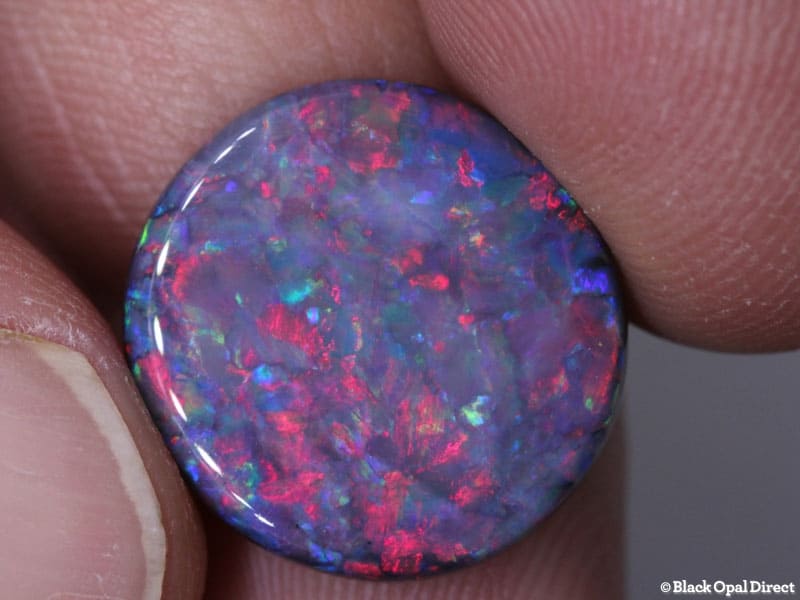 8.00 ct gem black opal 17.5x17x4mm