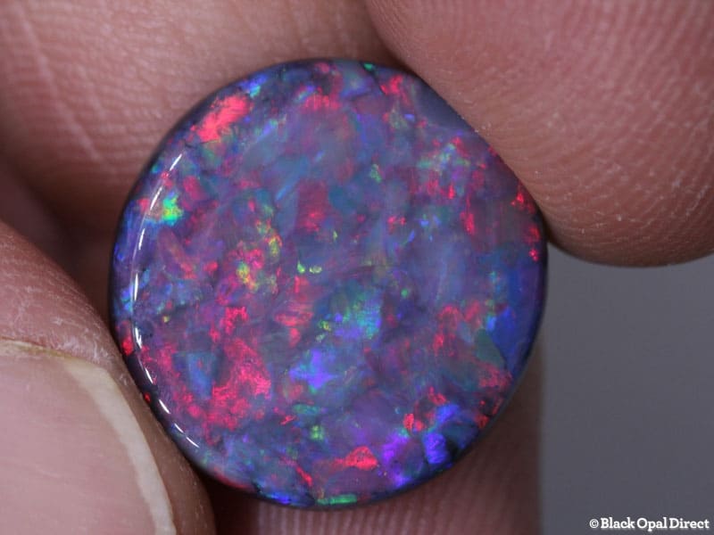 8.00 ct gem black opal 17.5x17x4mm