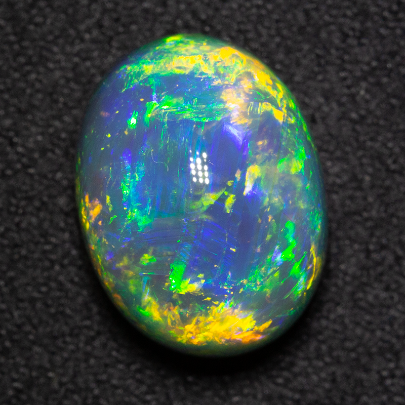 8.07 ct black opal 13.6x10.4x9.2mm