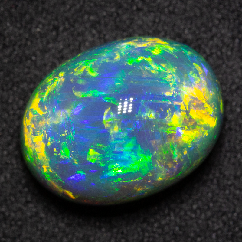 8.07 ct black opal 13.6x10.4x9.2mm