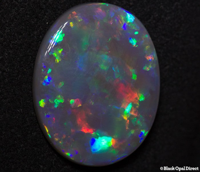 8.19 ct semi black gem opal 19x15x4mm