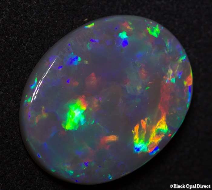 8.19 ct semi black gem opal 19x15x4mm