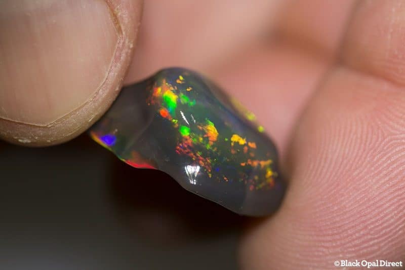 16.10 ct black opal carving 22x17x9mm