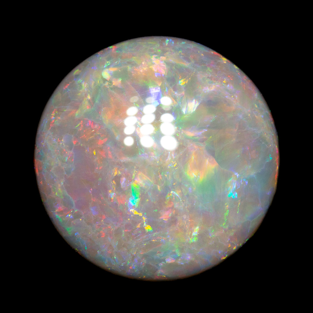 8.57 ct dark opal 16.4x16.3x5mm