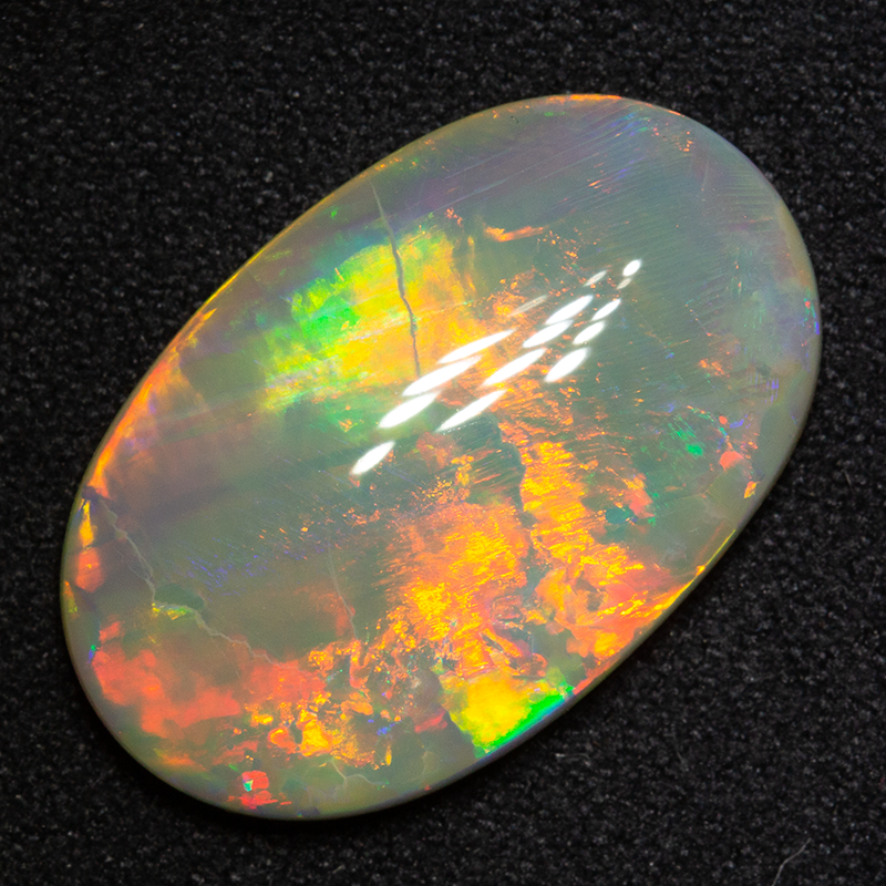 8.73 ct dark opal 21x13.5x4 mm