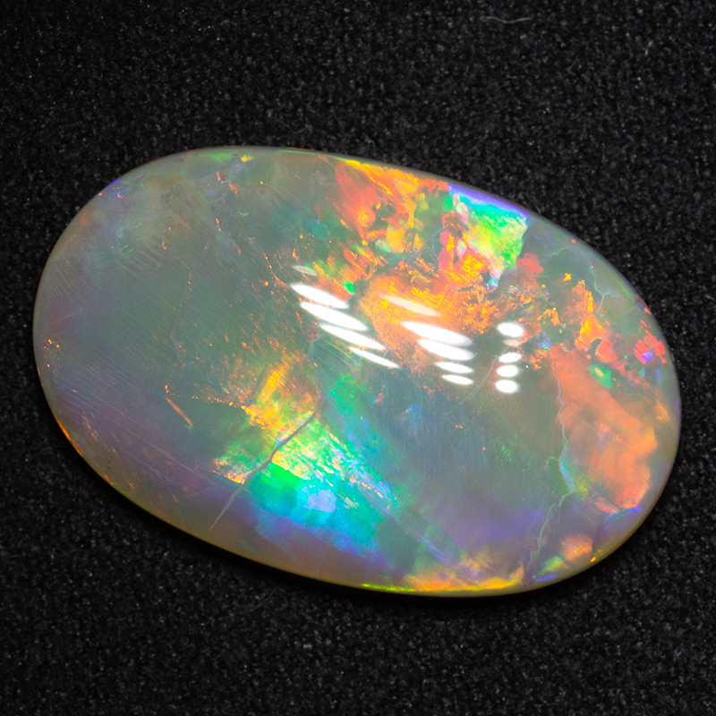 8.73 ct dark opal 21x13.5x4 mm