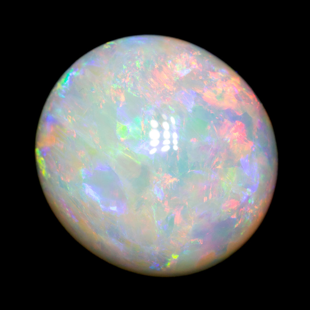 8.97 ct white opal double sided 14x13x8mm