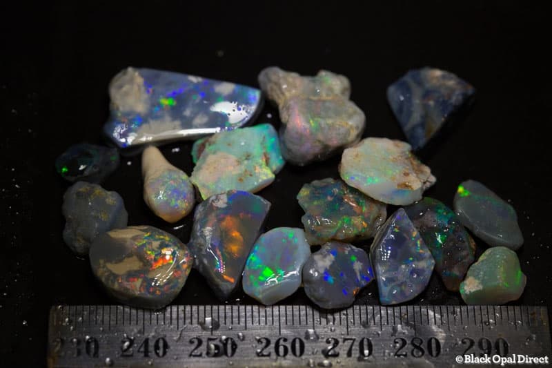 83 ct rough and rubbed opal parcel 17 pieces