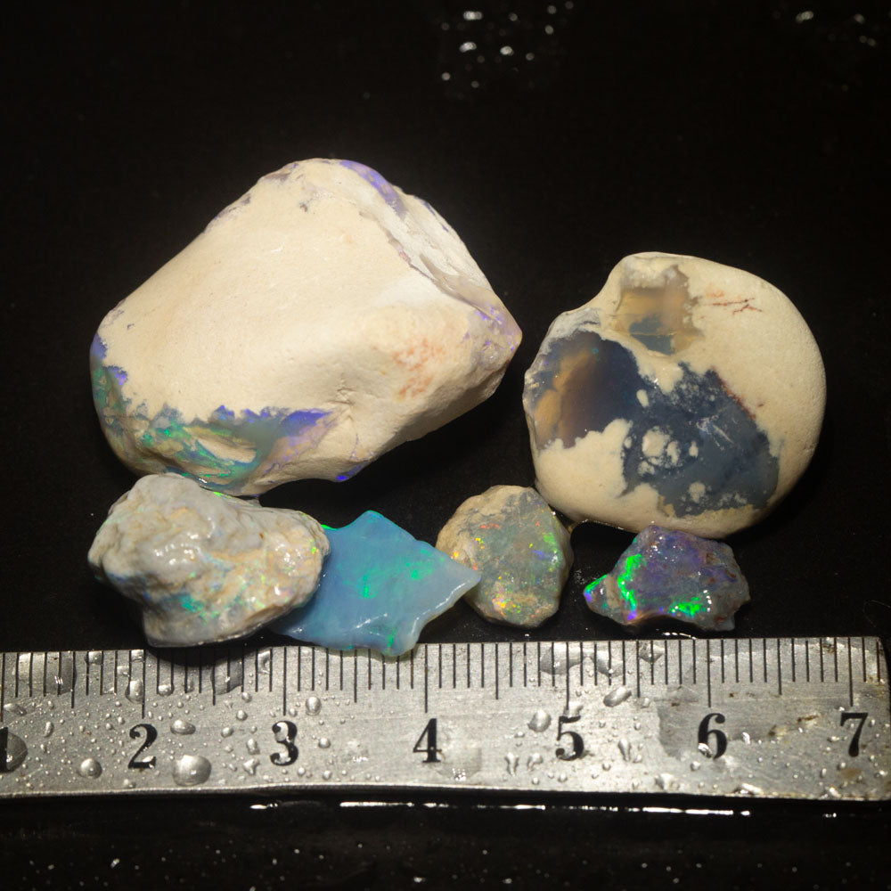 87 ct rough opal parcel 6pc