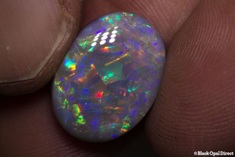 9.30 ct semi black opal 18x13.2x6mm