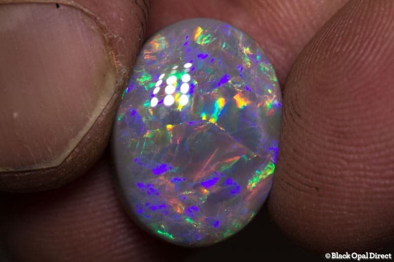 9.30 ct semi black opal 18x13.2x6mm