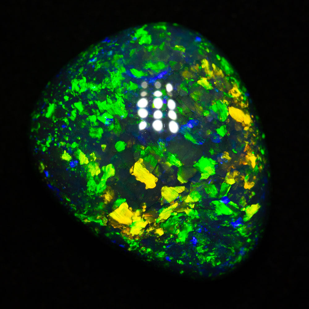 9.80 ct gem black opal 16.6x14x6.9mm
