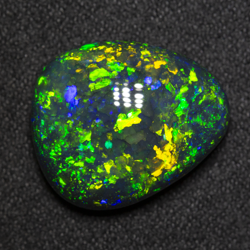 9.80 ct gem black opal 16.6x14x6.9mm