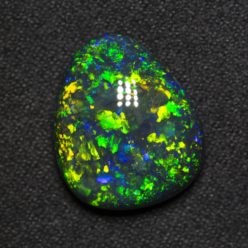 9.80 ct gem black opal 16.6x14x6.9mm