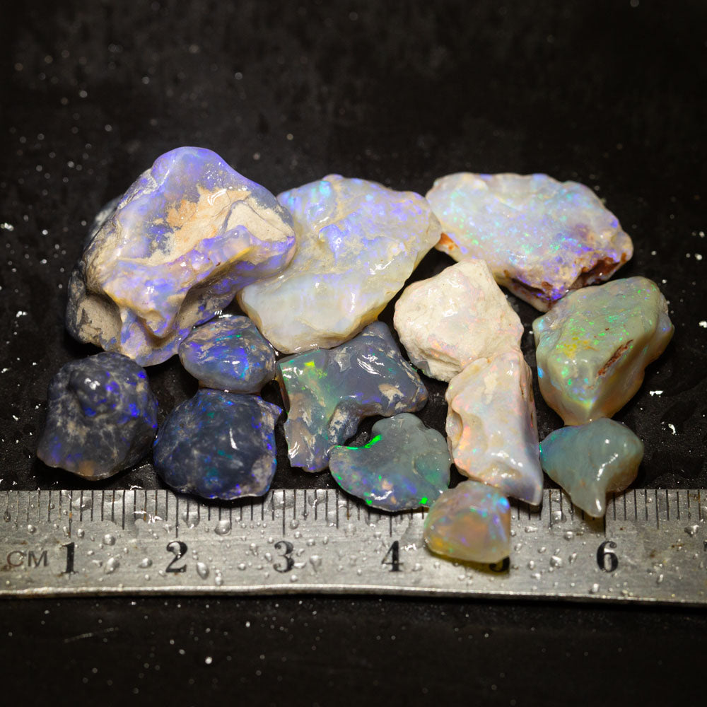 91 ct rough opal parcel 13pc