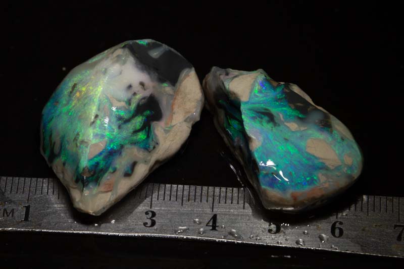 92.80 ct rough opal parcel 2pc