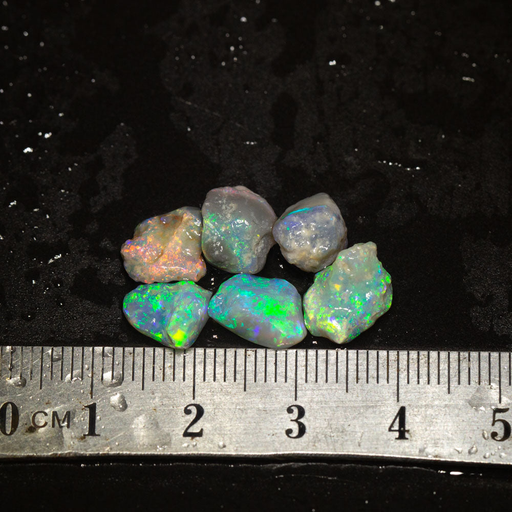 9 ct rough opal parcel 6pc