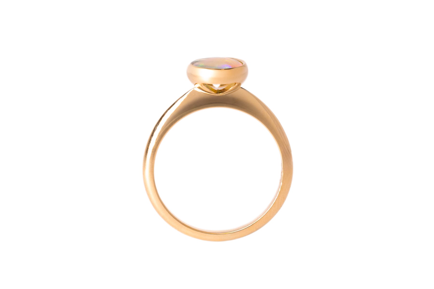 Selene — 18kt Yellow Gold 0.99 ct Crystal Opal Ring